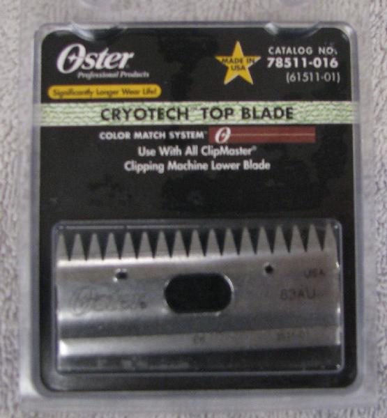 Clipper Blade 83AU Top - Top blade for oster clipmaster (beef) head.
