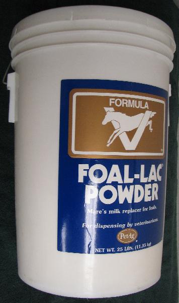 Foal-Lac Powder 25 lb. - A nutritionally complete powder that is reconstituted with water for feeding orphaned or early weaned foals. Formulated specifically for foals; simulates the nutritional composition of mare's milk. 