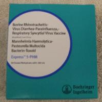Express 5 PHM 10 dose - Bovine Rhinotracheitis-Virus Diarrhea-Parainfluenza3 - Respiratory Syncytial Virus Vaccine, Modified Live Virus, Pasteurella Haemolytica-Multocida Bacterin.