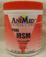 MSM Ultra 1 lb. - A feed supplement for use in horses. MSM is a bio-available source of dietary sulfur to aid in the synthesis of collagen, which promotes joint, cartilage and skin health.