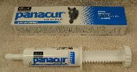 Panacur Paste 25 gram syringe - Broad-spectrum anthelmintic (fenbendazole 10%) paste for use in horses, foals and ponies. Highly effective against the predominant internal parasites of horses: large strongyles, small strongyles, pinworms and ascarids. Safe for use in pregnant mares and very young foals. Do not use in horses intended for food.