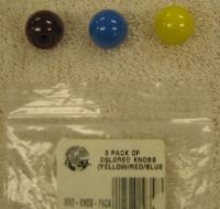 Allflex Syringe Knobs Color Pack (3 knobs) - Package contains 3 replacement knobs for Allflex 25MR2 and 50MR2 pistol grip syringes.  Colors help prevent mix ups when multiple like syringes are being used.  Also works for replacing lost knobs.